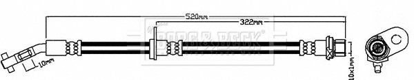 BORG & BECK Pidurivoolik BBH7977